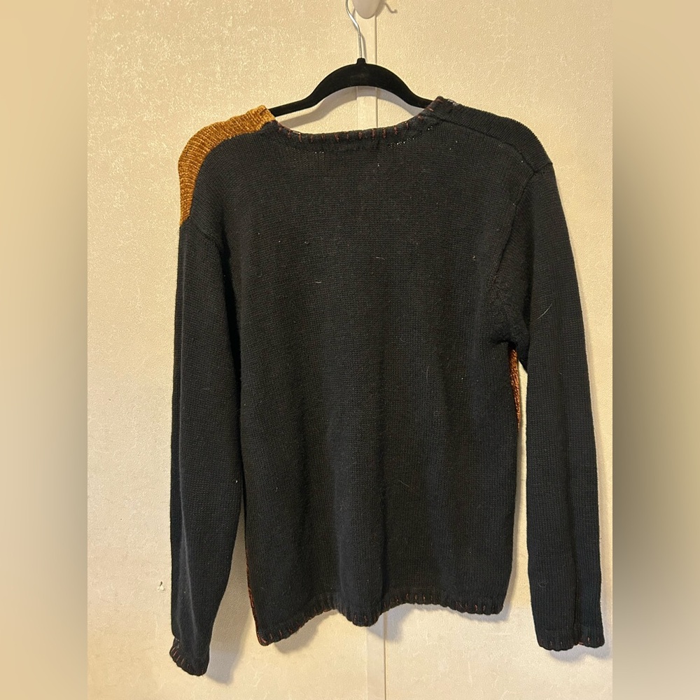 Victoria Harbour | Women's Black and Brown Sweater | Size Medium - Picture 5 of 5